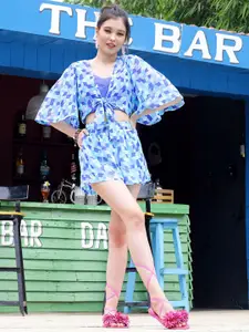 Sera Printed Crop Top & Shorts Set