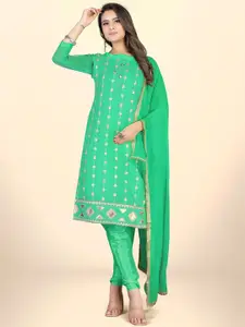 KALINI Ethnic Motifs Embroidered Unstitched Dress Material