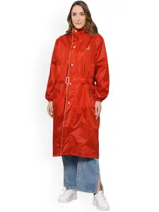 THE CLOWNFISH Hooded Reversible Double Layer Rain Jacket