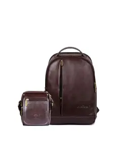 THE CLOWNFISH Synthetic Leather Laptop Backpack & Sling Bag