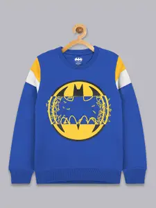 Kids Ville Boys Batman Printed Long Sleeve Cotton Sweatshirt