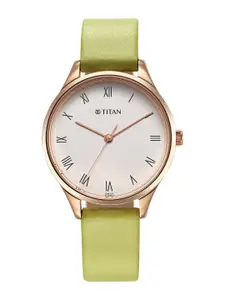 Titan Women Leather Straps Analogue Watch 2649WL03
