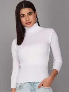 BAESD Turtle Neck Self Design Pullover