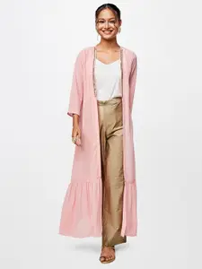 Global Desi Women Open Front Longline Shrug