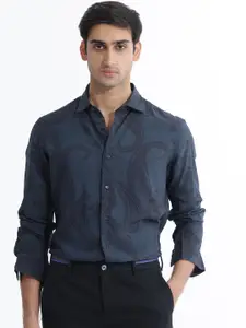 RARE RABBIT Men Hera Slim Fit Paisley Printed Formal Shirt