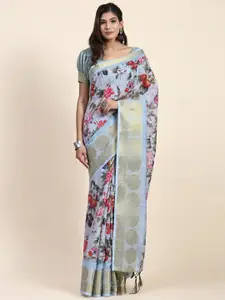 RACHNA Floral Zari Khandua Silk Saree