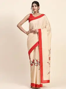 RACHNA Floral Printed Khandua Silk Saree