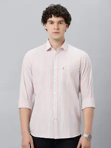 CAVALLO by Linen Club Vertical Striped Casual Shirt