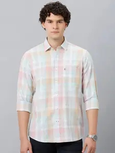 CAVALLO by Linen Club Tartan Checks Casual Shirt