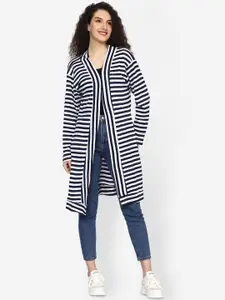 TEEMOODS Women Striped Cotton Shrug