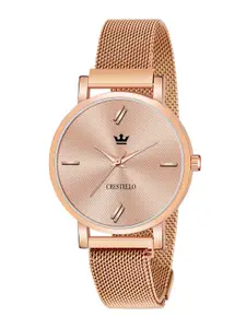 CRESTELLO Women Bracelet Style Straps Analogue Watch CR-RG131-RG
