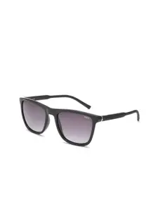 IDEE IDEE Men Grey Lens & Black Square Sunglasses with UV Protected Lens