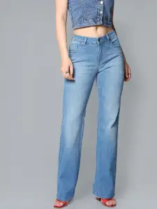 Flying Machine Women Bootcut Light Fade Stretchable Jeans