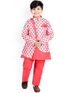 BAESD Boys Regular Kurta With Pyjamas & With Jaket