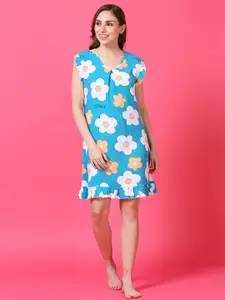 9shines Label Floral Printed Nightdress