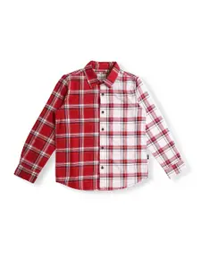 Pepe Jeans Boys Checked Cotton Casual Shirt