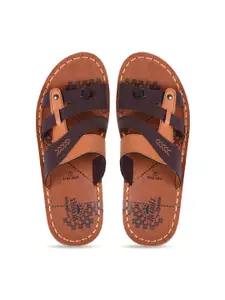 Ajanta Men Printed Comfort Sandals