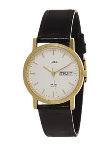 Timex Men Dial & Leather Straps Analogue Watch A500-FLEX