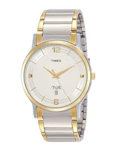 Timex Men Dial & Stainless Steel Bracelet Style Straps Analogue Watch TW000R424