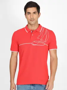 Van Heusen Sport Conversational Printed Polo Collar Pure Cotton T-shirt