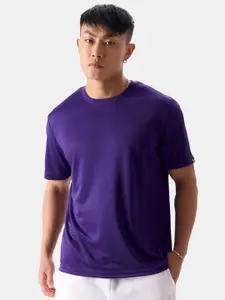 The Souled Store Purple Round Neck T-shirt