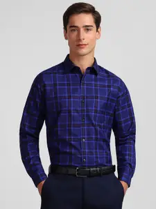 Allen Solly Slim Fit Grid Tattersall Checked Opaque Pure Cotton Casual Shirt