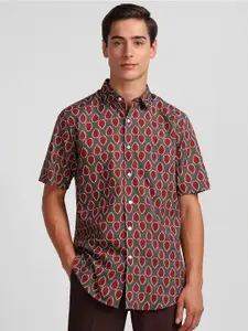 Allen Solly Slim Fit Abstract Printed Pure Cotton Casual Shirt