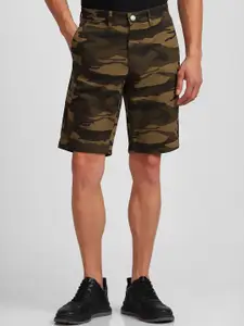 Allen Solly Men Camouflage Printed Cotton Slim Fit Shorts