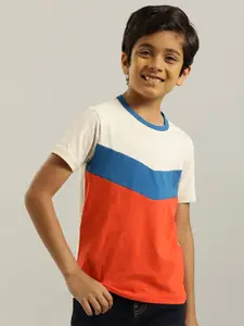 Indian Terrain Boys Colourblocked T-shirt