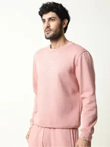 RARE RABBIT Men Typography Printed Sweatshirt