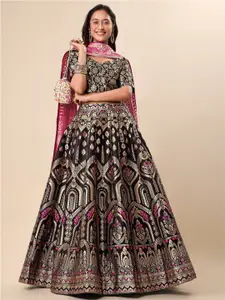 PURVAJA Ready to Wear Lehenga & Unstitched Blouse With Dupatta