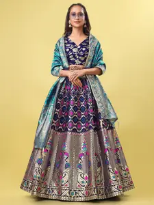 PURVAJA Ready to Wear Lehenga & Unstitched Blouse With Dupatta