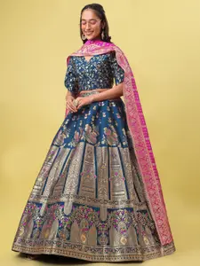 PURVAJA Ready to Wear Lehenga & Unstitched Blouse With Dupatta