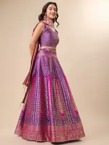 PURVAJA Ready to Wear Lehenga & Unstitched Blouse With Dupatta