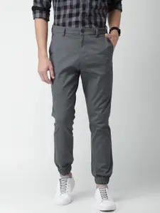 HIGHLANDER Men Grey Slim Fit Joggers