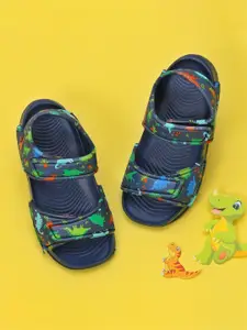 Yellow Bee Boys Dino Printed Sports Sandals