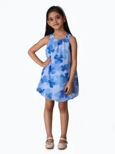 Creative Kids Girls Floral Print A-Line Dress