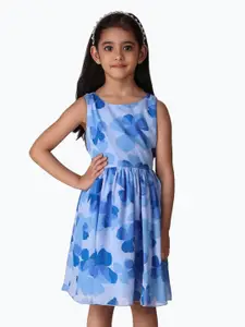 Creative Kids Girls Floral Printed Fit & Flare Dress