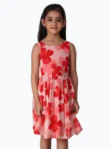 Creative Kids Girls Floral Printed Fit & Flare Dress