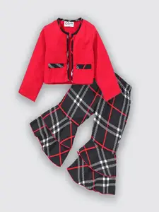 M'andy Girls Pure Cotton Top with Palazzos