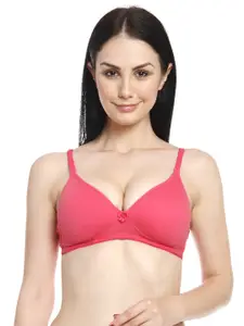 Innocence Pink Solid Non-Wired Lightly Padded Push-Up Bra BBAPLIN36547_32
