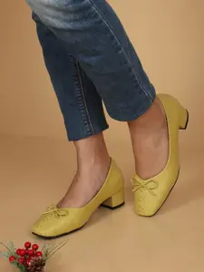 ELLE Embellished Block Pumps