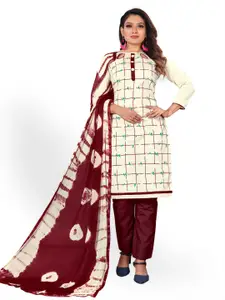 Angroop Printed Pure Cotton Unstitched Dress Material