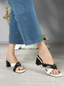 ELLE Colourblocked Block Sandals