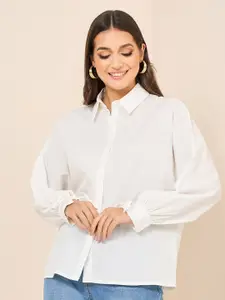 Styli Opaque Pure Cotton Casual Shirt