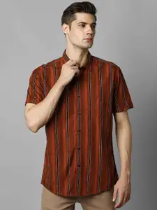 Louis Philippe Jeans Slim Fit Striped Pure Cotton Casual Shirt