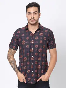 N AND J Classic Floral Printed Casual Shirt