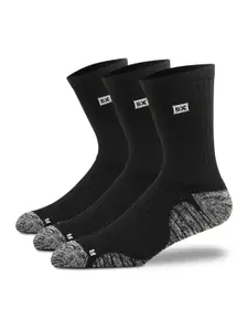 Supersox Men Pack Of 3 Calf-Length Compression Cotton Cushion Socks