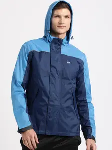 Wildcraft Colourblocked Hooded Rain Jacket