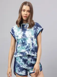 Fitkin Tie and Dyed Extended Sleeves Cotton Top